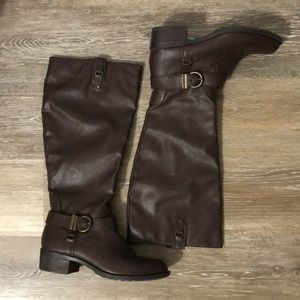 Tall brown boots